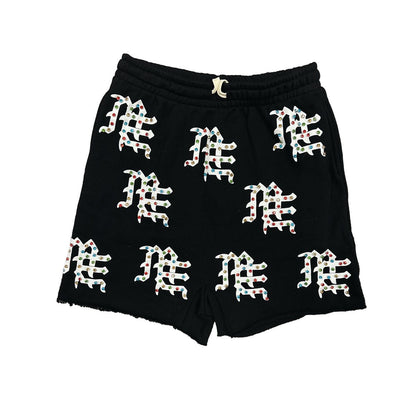 M.E.  'ME' Logo Shorts - BLACK