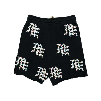 M.E.  'ME' Logo Shorts - BLACK