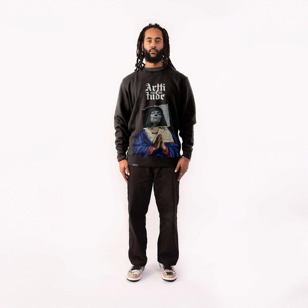 Virgin in Prayer Classic Crewneck