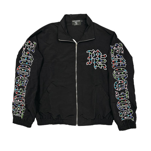 Mixed Emotions 'ME' Rhinestone Nylon Jacket