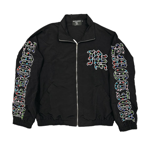Mixed Emotion 'ME' Rhinestone Nylon Jacket