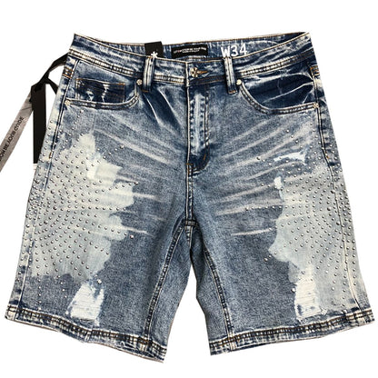 HUDSON STUDDED BURST SHORT (568) M BLUE