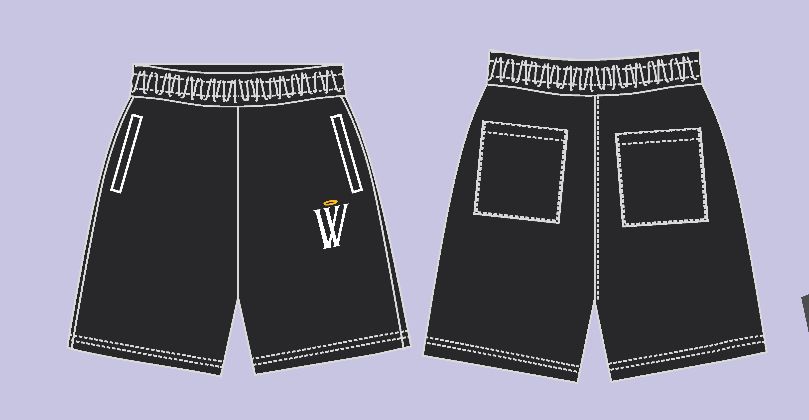 MR WAVE RESIDENTIAL NYLON SHORTS MR-6002 (BLACK)