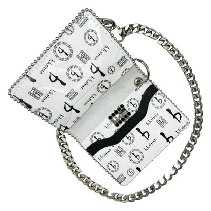B.B SIMON WALLET/CHAIN WAL-R98-CLEAR-SF-CH3