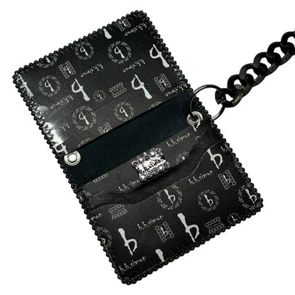 B.B SIMON WALLET/CHAIN WAL-R97-HEMATITE-BF-CH3