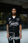 M.E. Black Signature Button Up