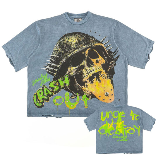 FROST CRASH OUT CROPPED TEE (F180)