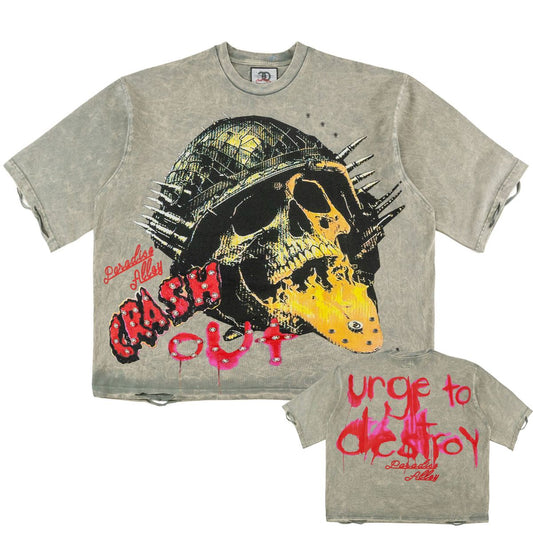 FROST CRASH OUT CROPPED TEE (F180)