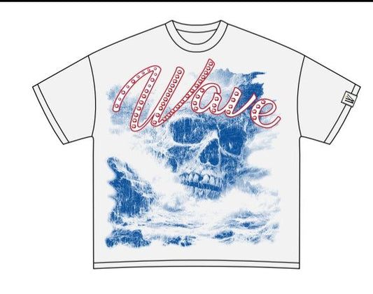 MR WAVE FATAL SEAS TEE MR-5005 (WHITE)