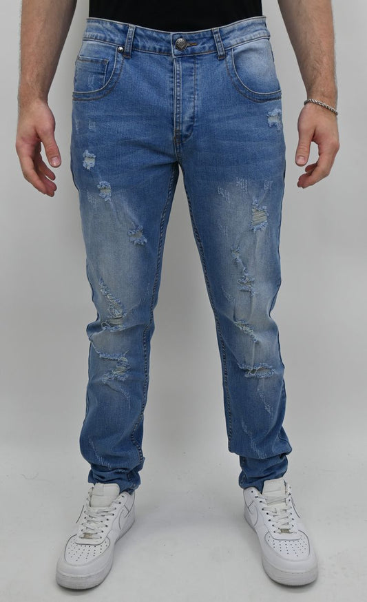 ARMOR LIGHT BLUE RIPPED SKINNY JEANS SBO_05002_SN