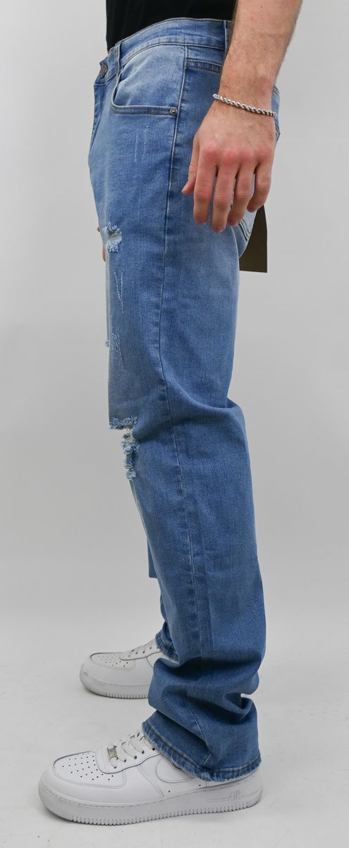 ARMOR LIGHT BLUE RIPPED SLIM JEANS SBO_04002_SL