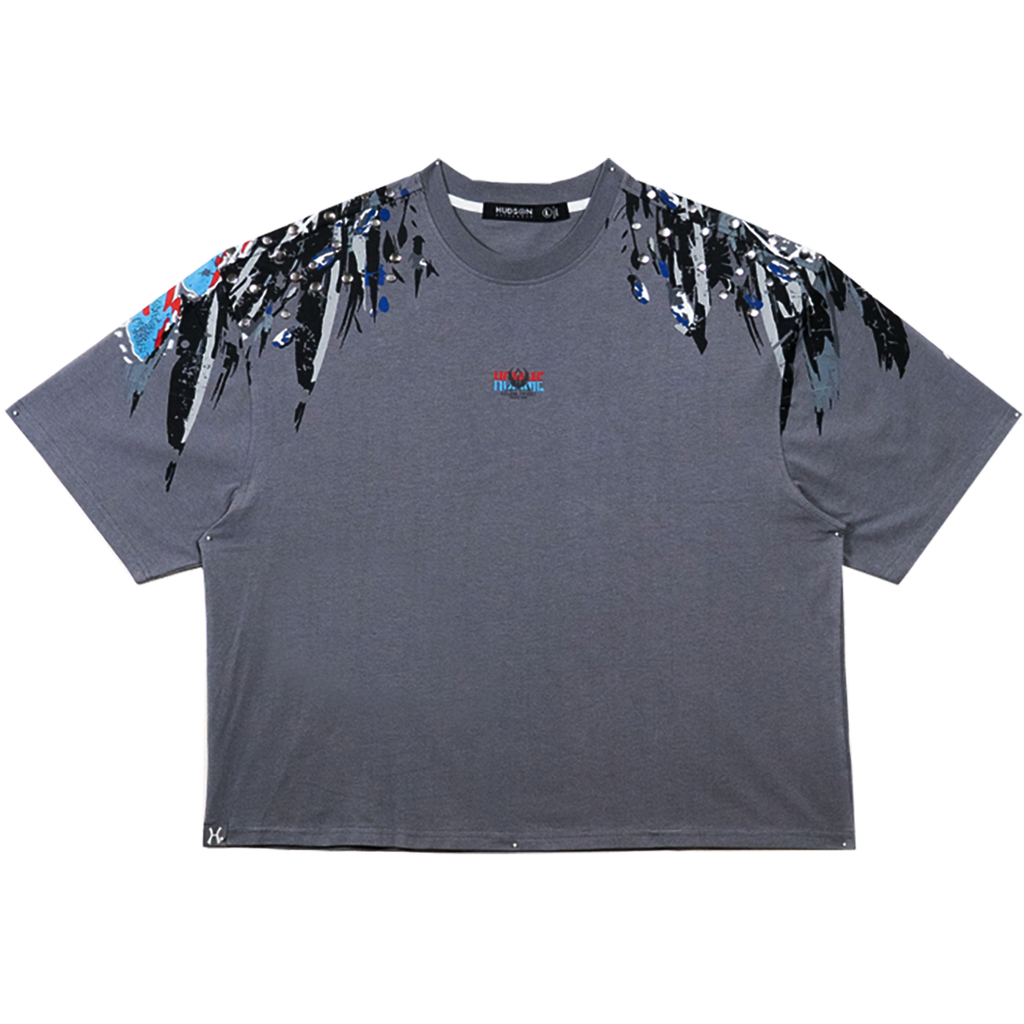 HUDSON LEGENDE TEE 285GSM (589) GREY
