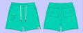 MR WAVE  RESIDENTIAL SHORTS MR-7005/MR-5008 (TEAL)