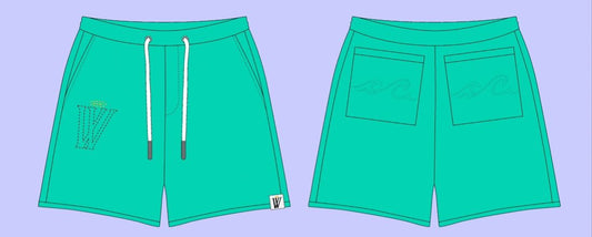 MR WAVE  RESIDENTIAL SHORTS MR-5008 (TEAL)