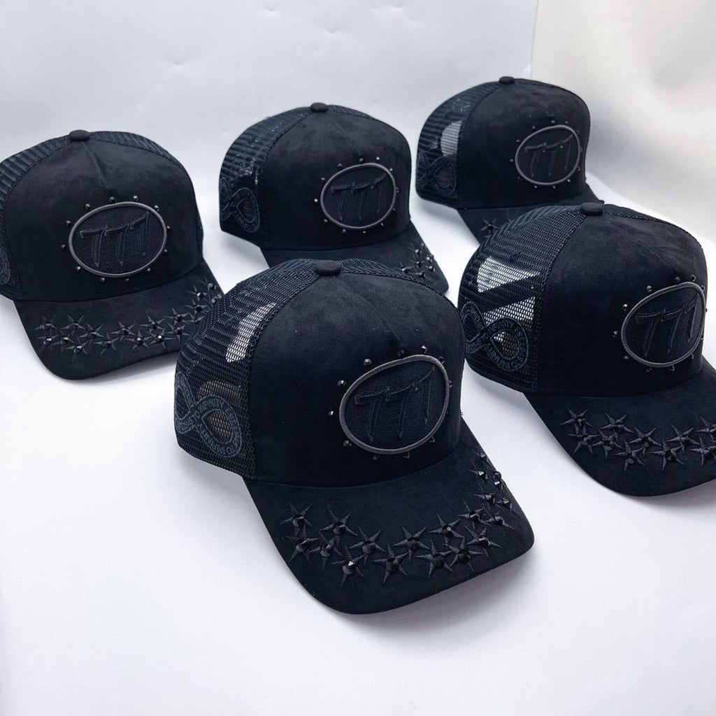 HUDSON DIAMOND 777 SUEDE TRUCKER HAT (CD0343)