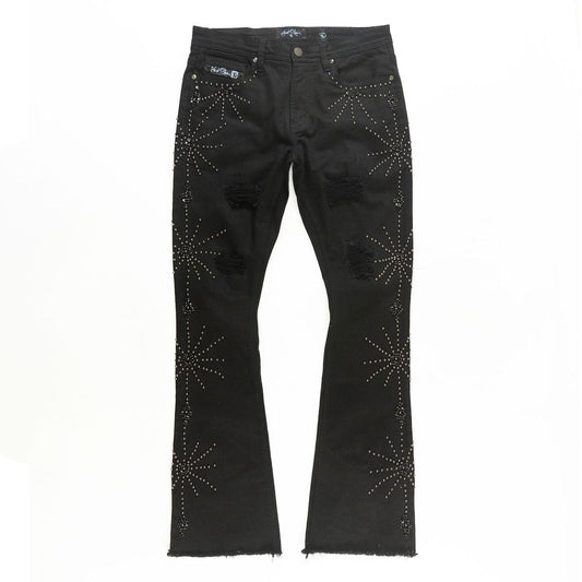 FROST SPIDER STACKED JEANS (F1735) BLK
