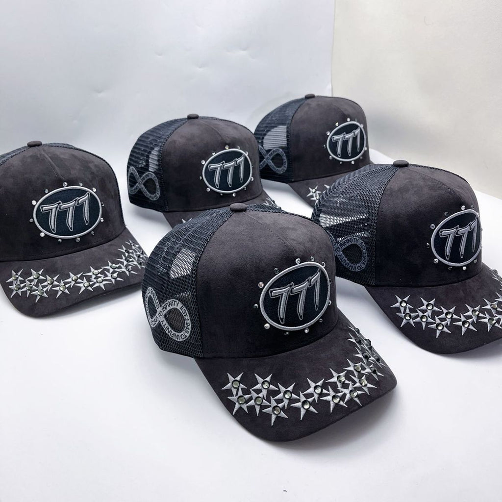 HUDSON DIAMOND 777 SUEDE TRUCKER HAT (CD0345)
