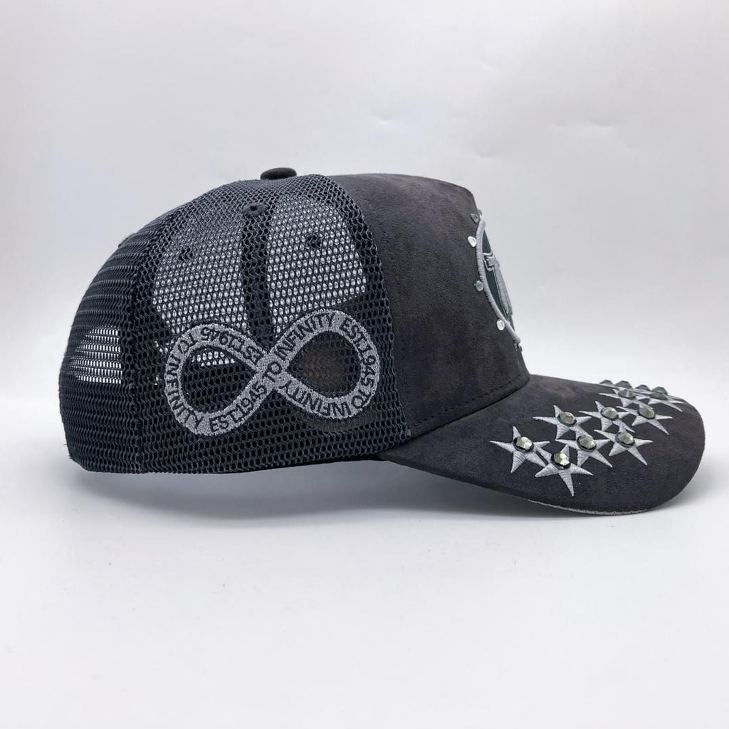 HUDSON DIAMOND 777 SUEDE TRUCKER HAT (CD0345)