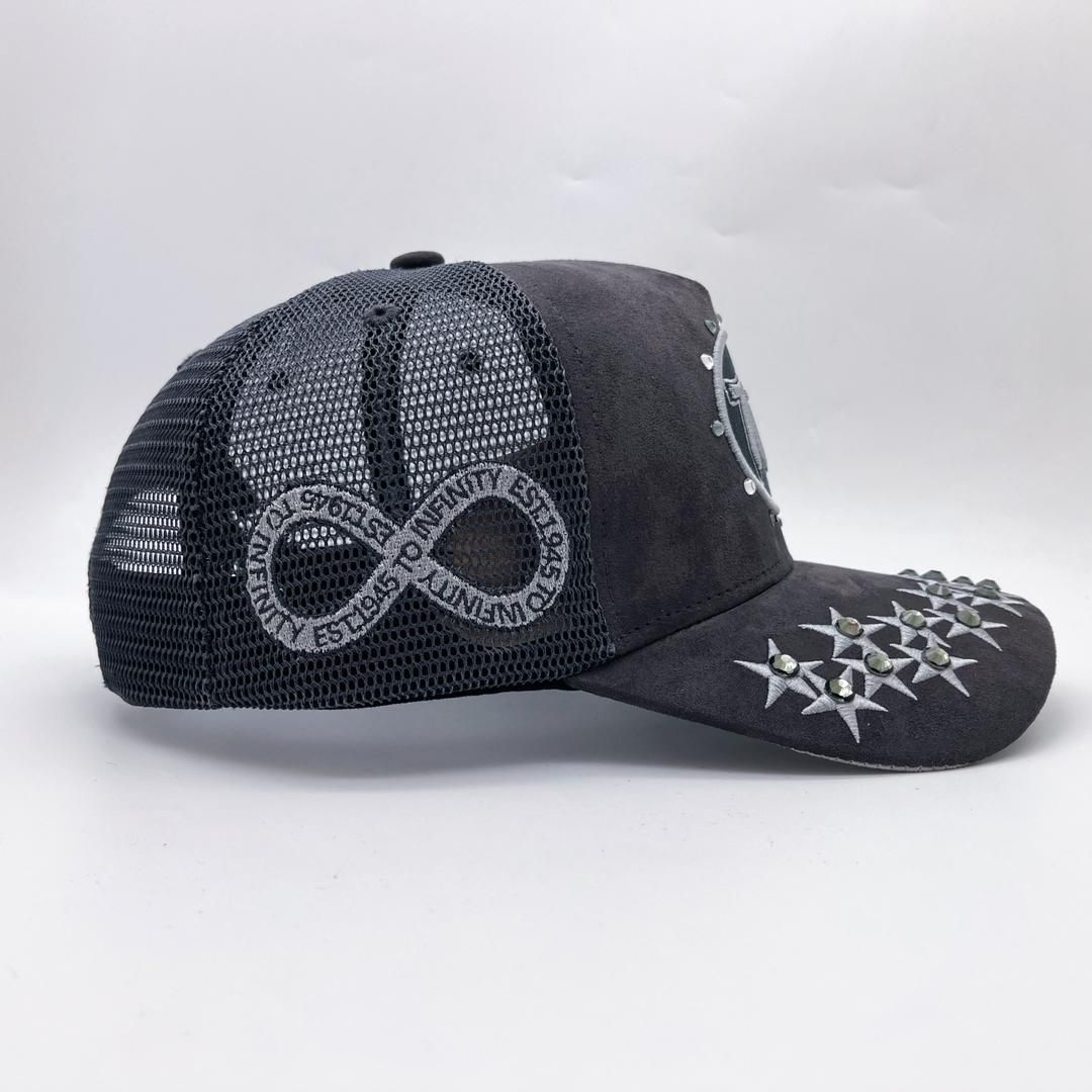 HUDSON DIAMOND 777 SUEDE TRUCKER HAT (CD0345)