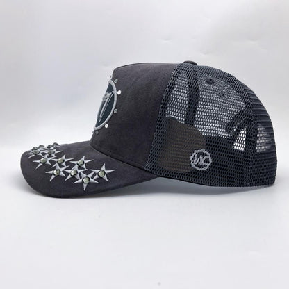 HUDSON DIAMOND 777 SUEDE TRUCKER HAT (CD0345)