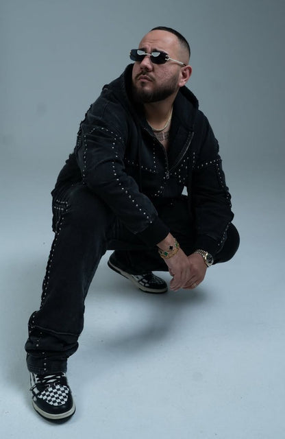 Hudson Jogger 586 Studded Fleece Flair BLK