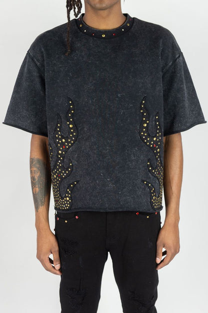 R3BEL DENIM FIREFEST TSHIRT-BLK
