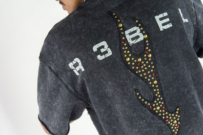 R3BEL DENIM FIREFEST TSHIRT-BLK