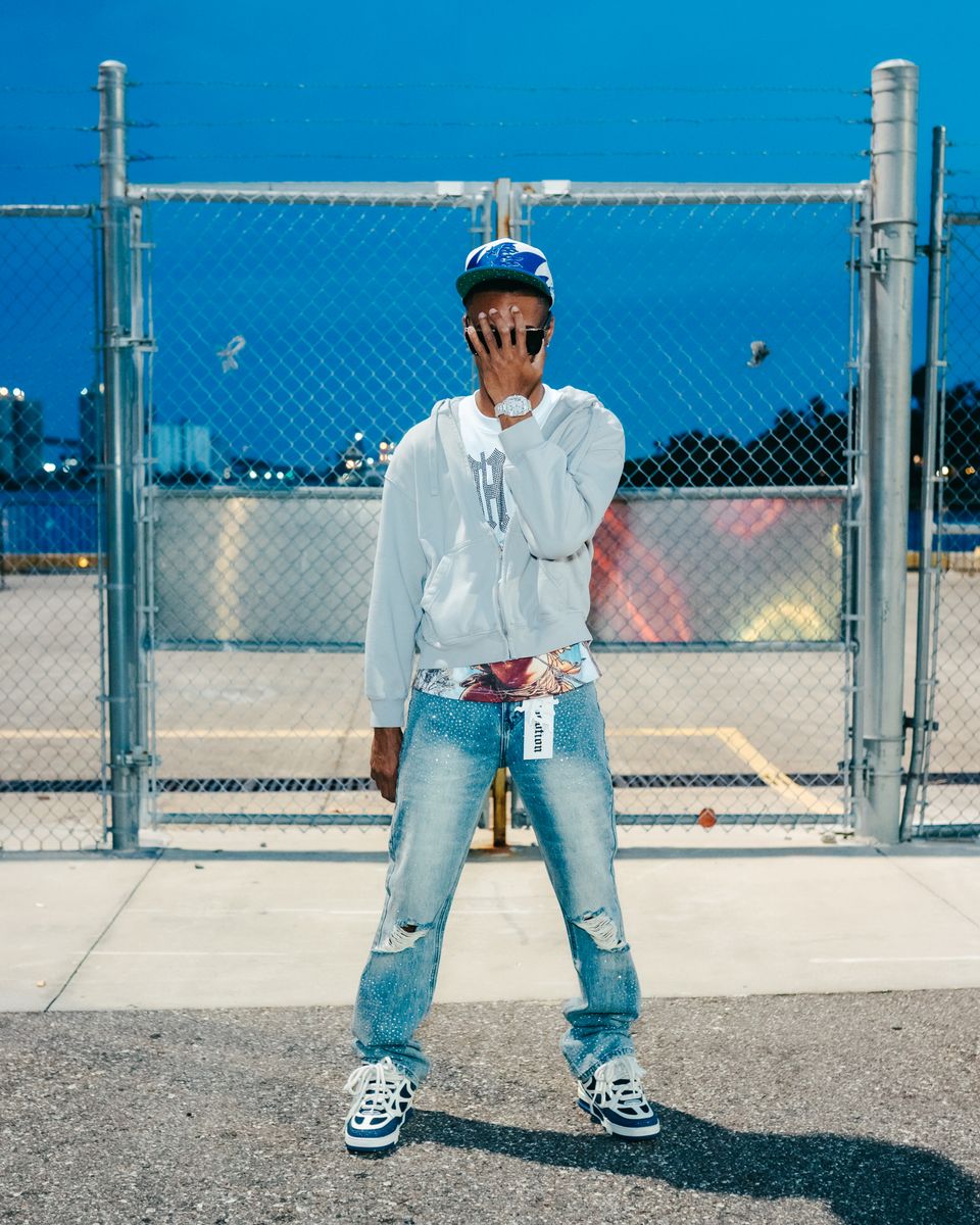 Mixed Emotion 'ME' Rhinestone Jeans