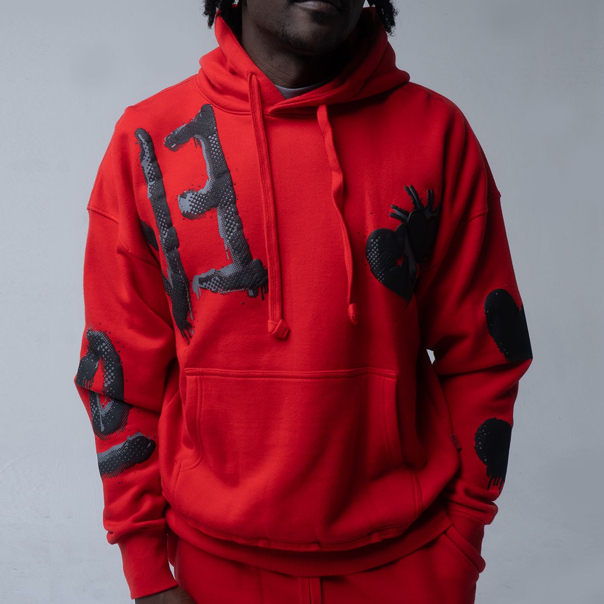 HUDSON LOVE HOODY (547)-RED