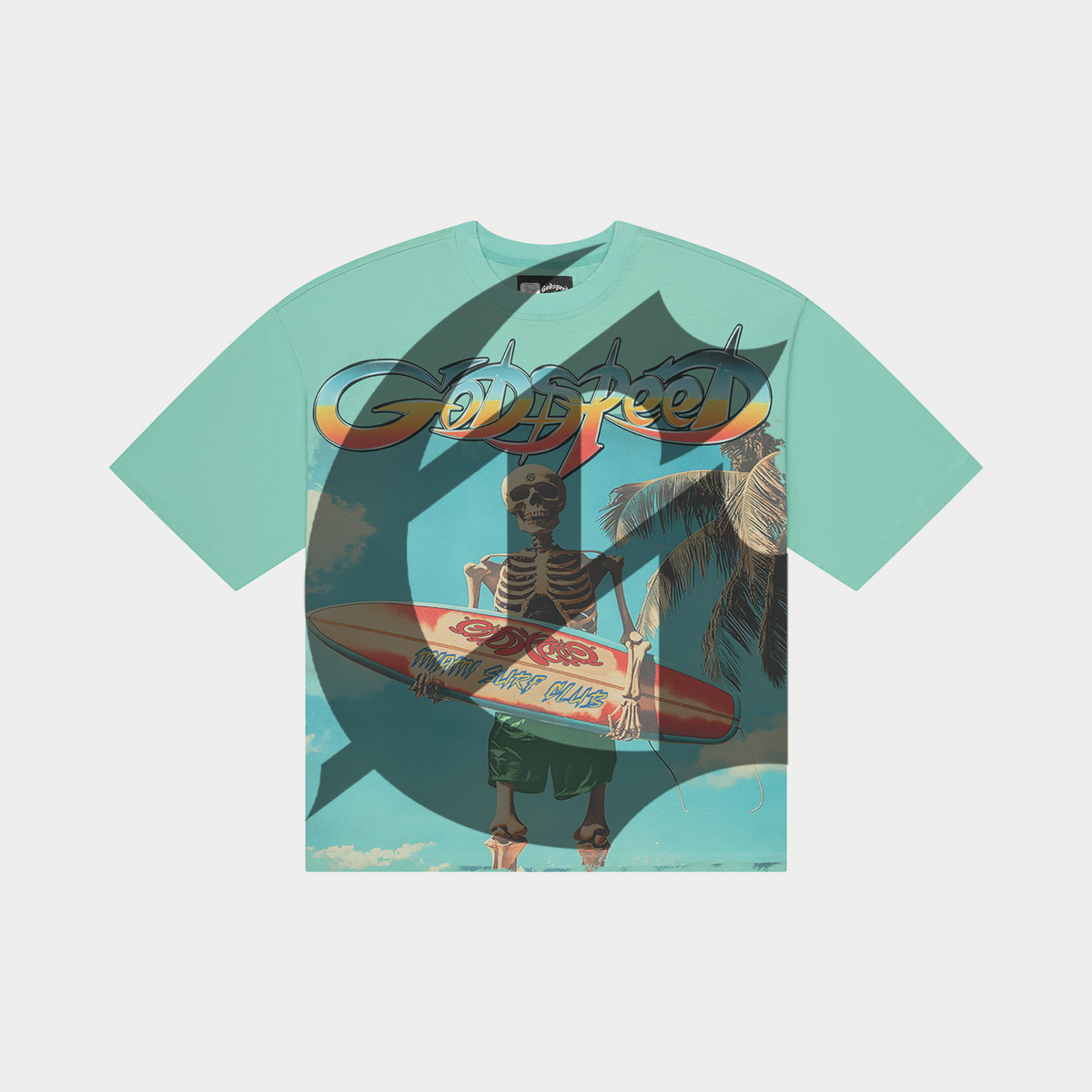 GOD SPEED Miami surf club (Teal)