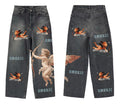 ARMOR DIGITAL PRINT STAKCED JEANS (RM205SK)