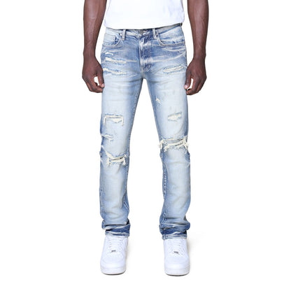 SMOKE RISE VINTAGE WASHED JEANS (JP23733)