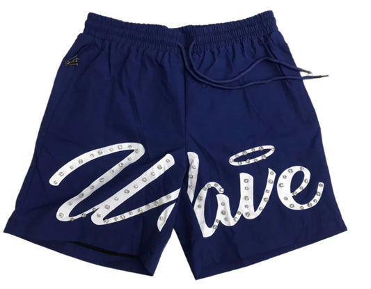 MR WAVE  Bleu Wave Nylon Shorts MR-7002 (Navy Blue)