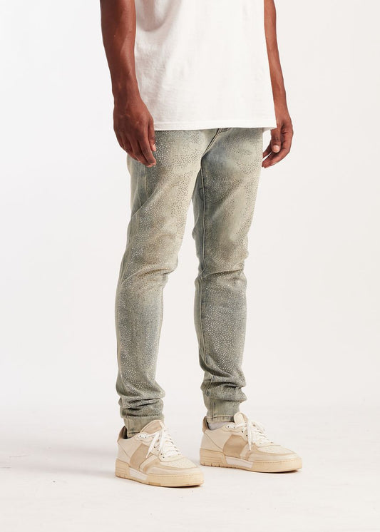 EMBELLISH JEWELS SKINNY - LT WASH (EMB-S26-09)