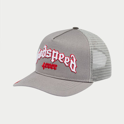GS FOREVER TRUCKER HAT (GREY/RED)