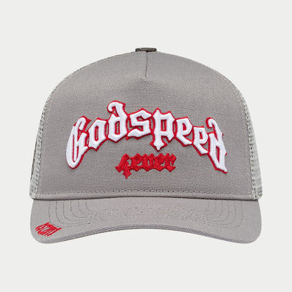 GS FOREVER TRUCKER HAT (GREY/RED)