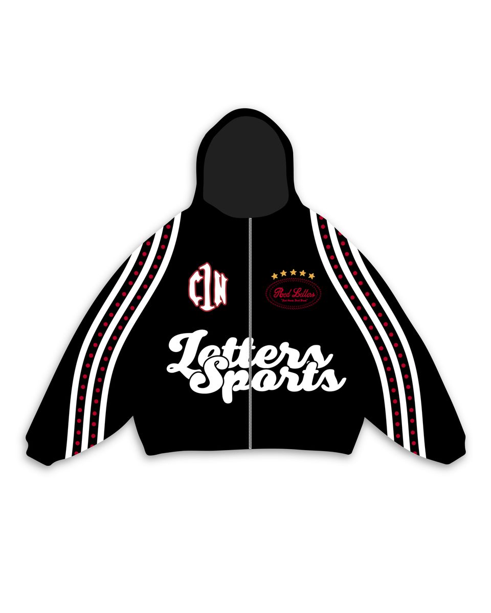 RED LETTERS C1N x RL Zip Up - Black