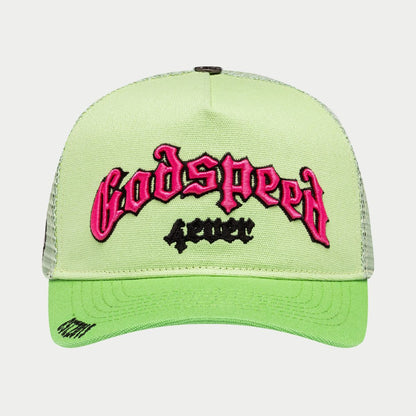 GS Forever Trucker Hat (Lime/pink)