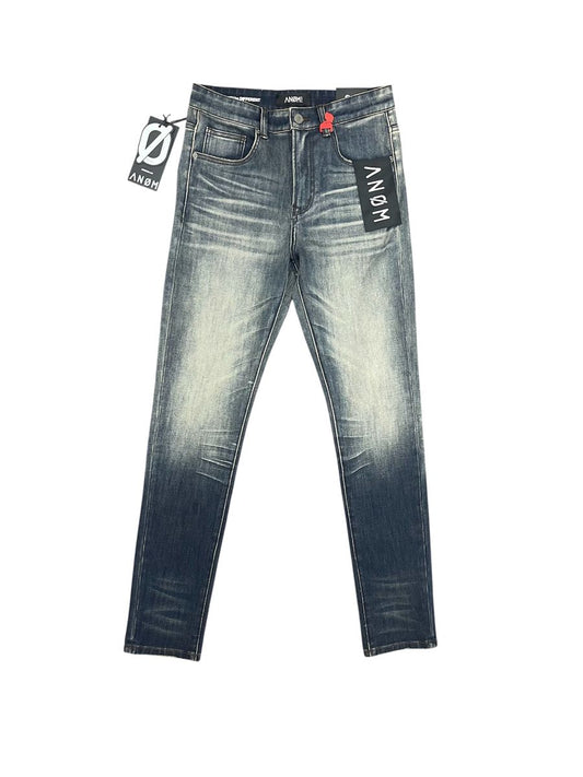 ANOM 360 Skinny Jeans - Dark Blue Washed