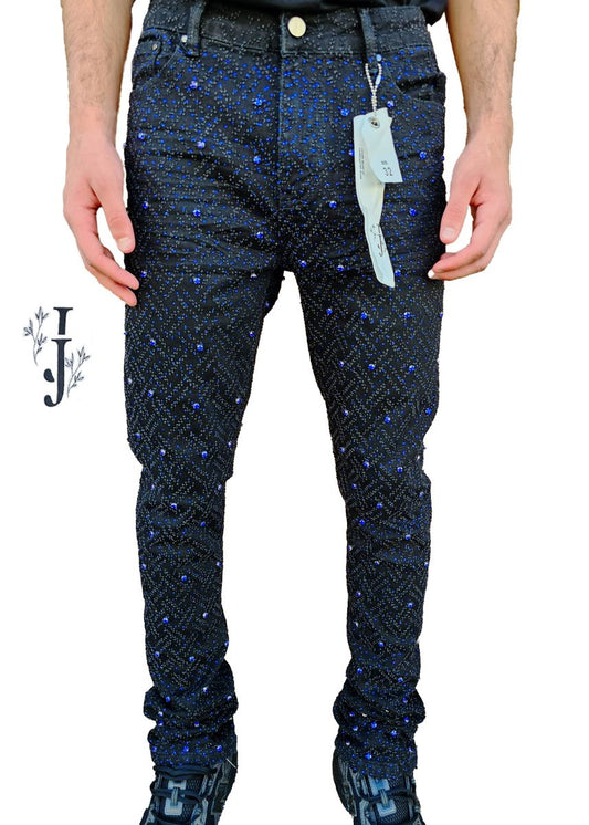 JJ PREMIUM Stacked Stone Denim (Royal Blue)