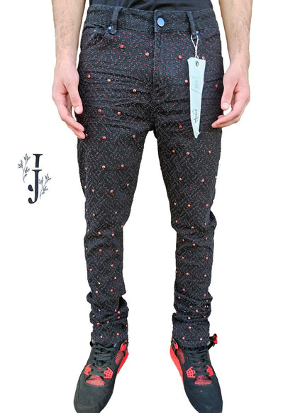 JJ PREMIUM Stacked Stone Denim (Red)