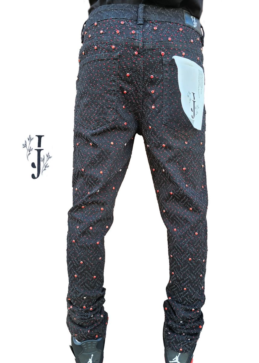 JJ PREMIUM Stacked Stone Denim (Red)