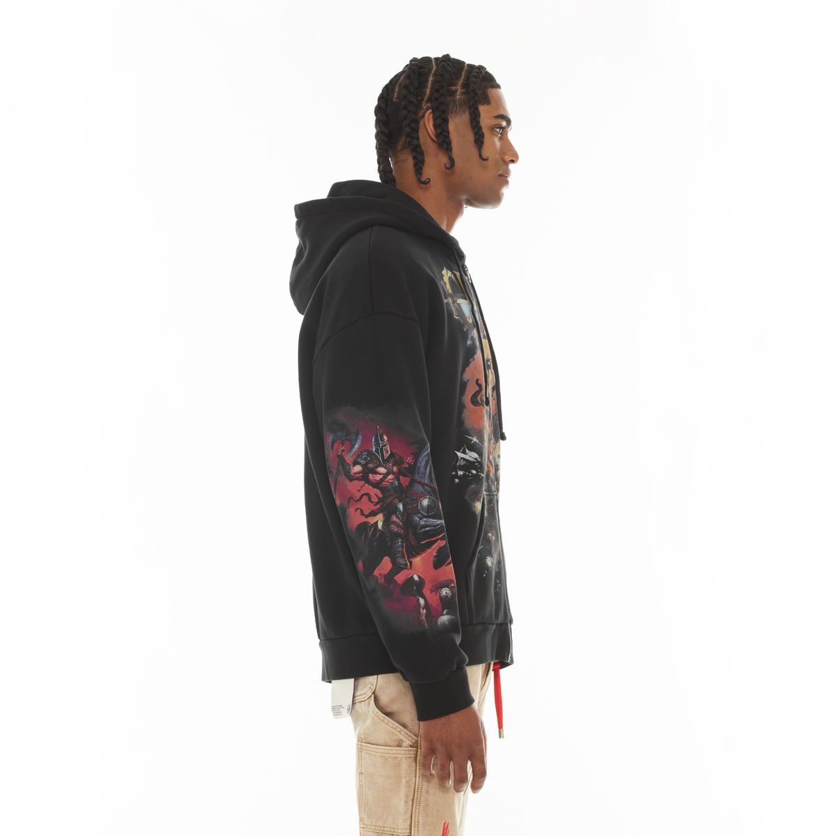 Cult's Zip Novelty Hoody "HORSEMAN" (626A2-TP14A)