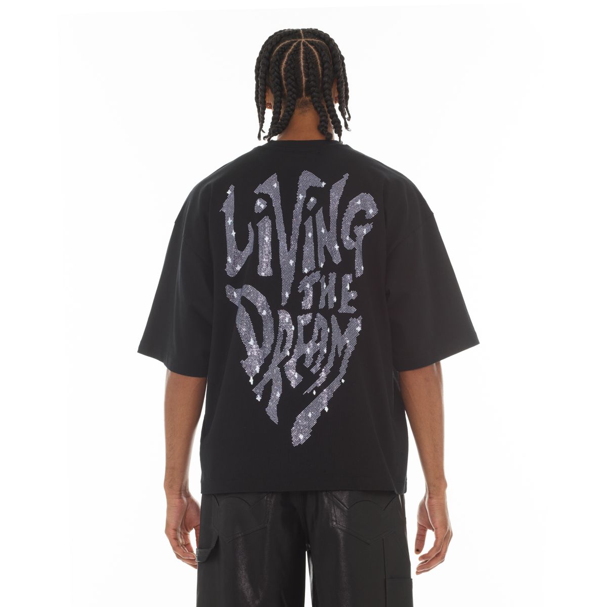 CULT OVERSIZED SS CREW NECK TEE "LIVING THE DREAM" (626A4-K37A)