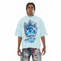 CULT OVERSIZED SHORT SLEEVE CREW NECK TEE "AIRBRUSH" (626A4-K38A)