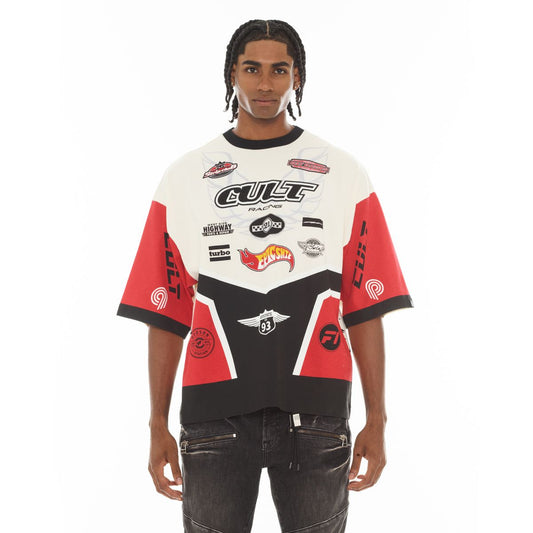 CULT OVERSIZED SS CREW NECK TEE "RACER" (626A4-K41A)