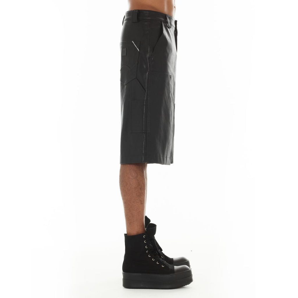 CULT Y2K OVERSIZED LEATHER SHORTS (626A4-OSH85A)