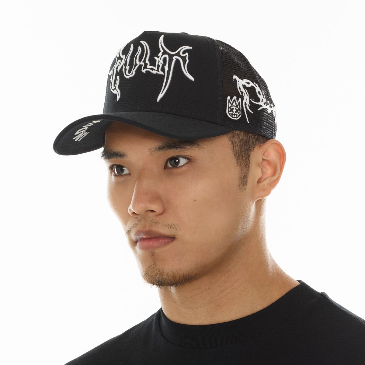 CULT MESH BACK TRUCKER HAT "RAVEN" (626AC-CH83A)