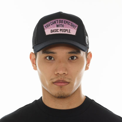 MESH MESH TRUCKER HAT "EPIC SHIT" CRYSTALS (626AC-CH84A)