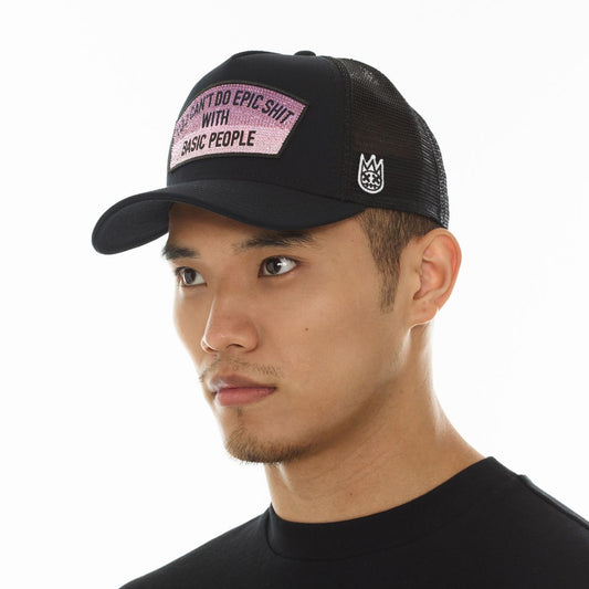 MESH MESH TRUCKER HAT "EPIC SHIT" CRYSTALS (626AC-CH84A)